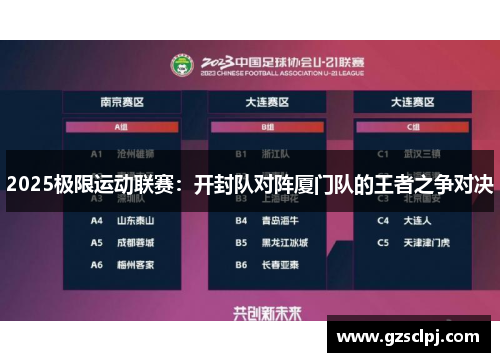 2025极限运动联赛：开封队对阵厦门队的王者之争对决